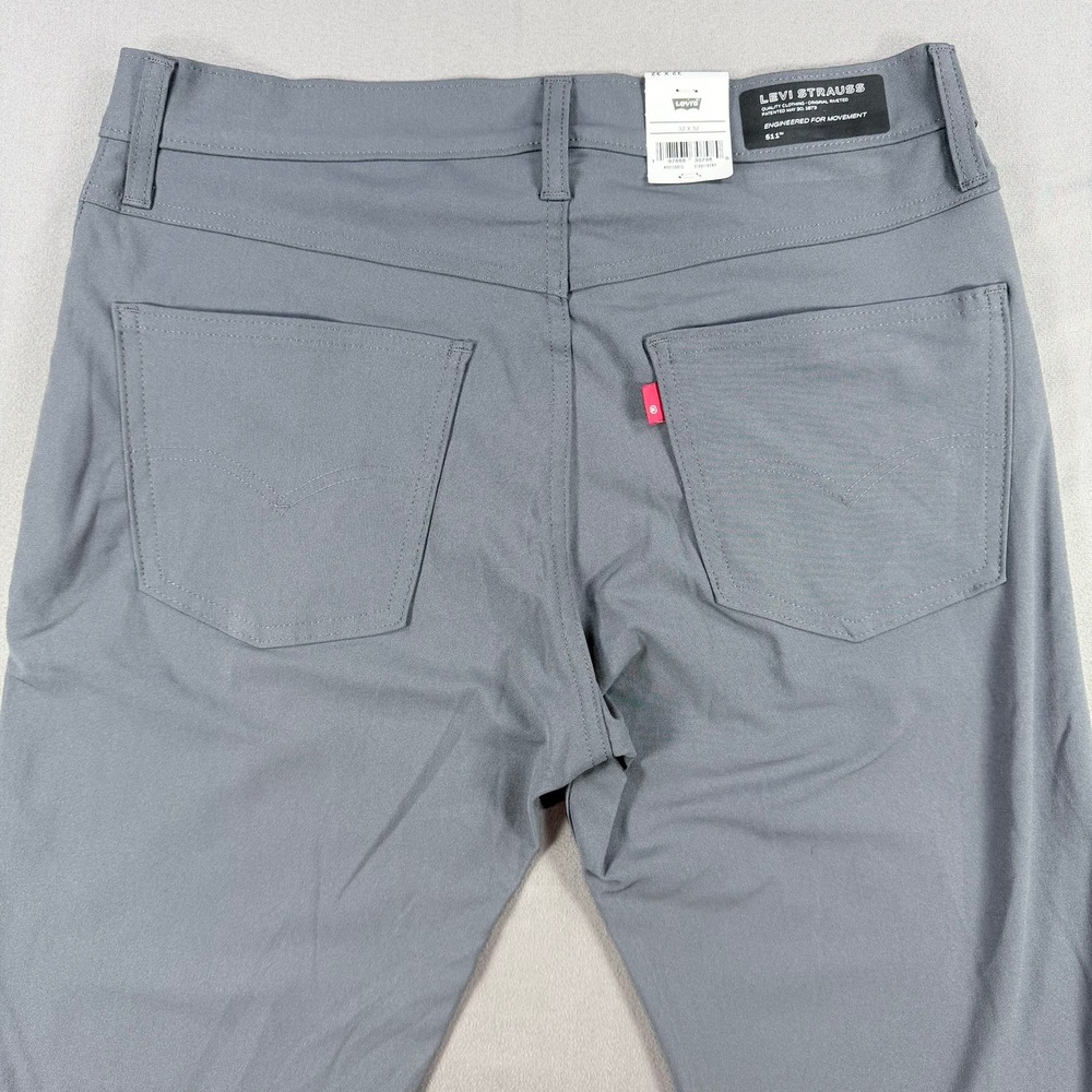 Levi's Mens 32x32 Grey Polyester Blend 511 Slim Tech Stretch Cooling Pants New - Picture 5 of 12
